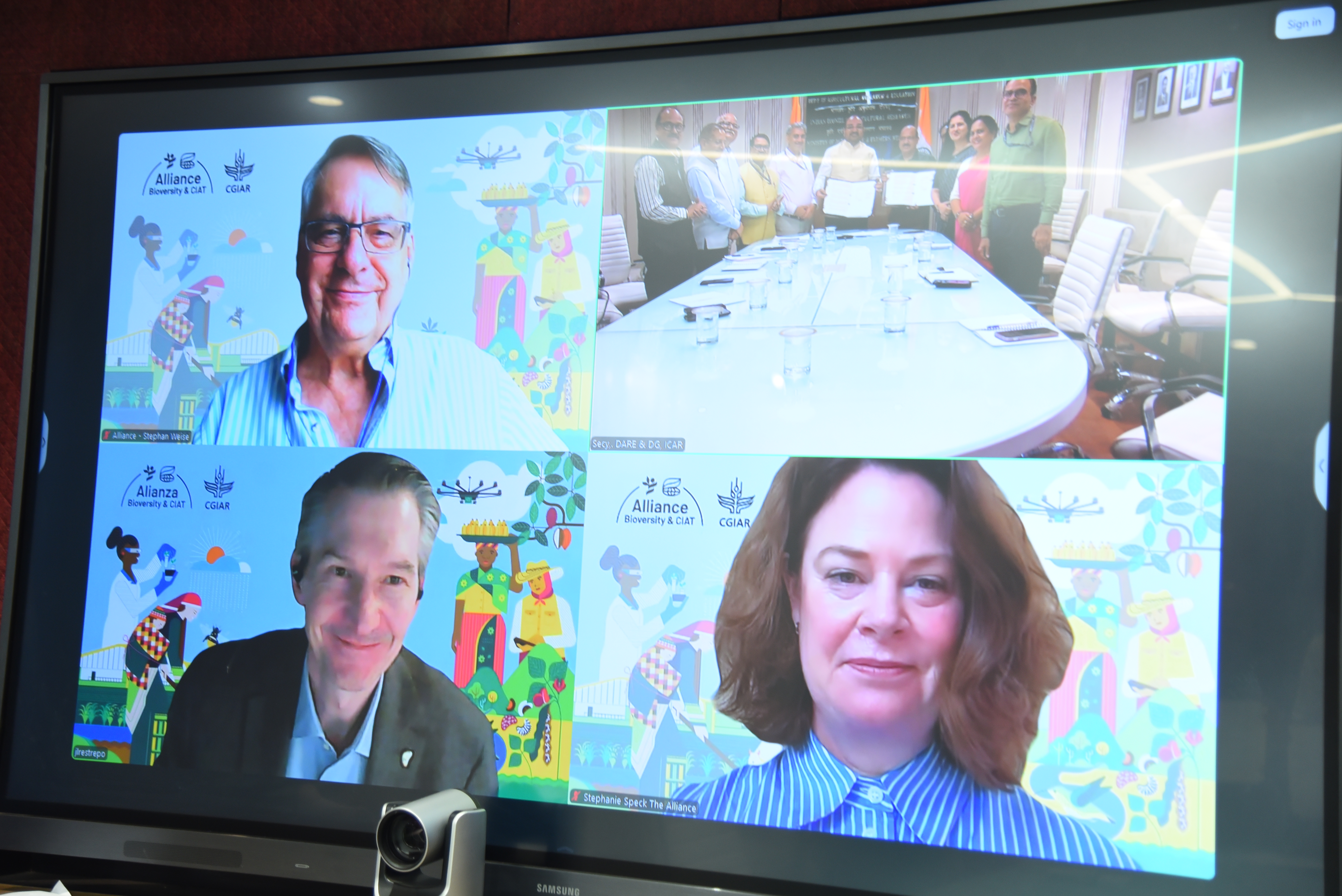 MoU signing Ceremony Between ICAR and CGIAR 