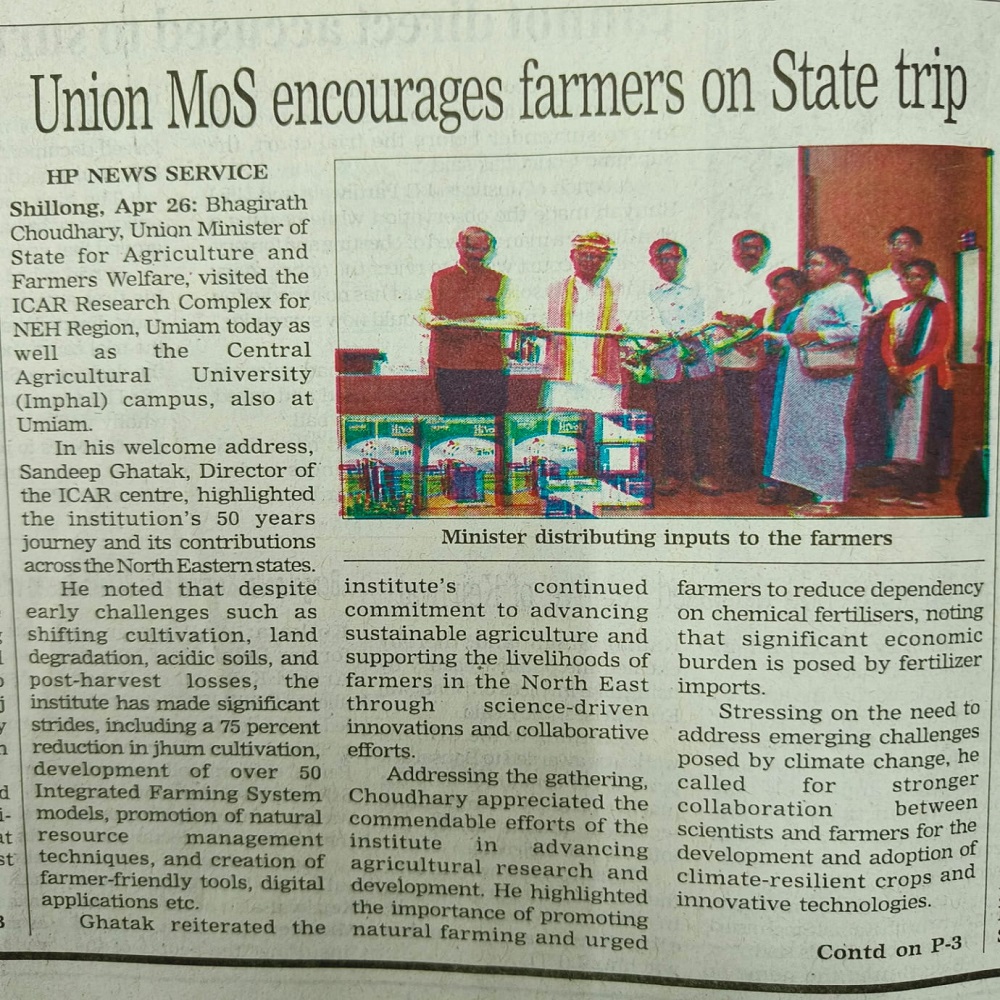 Union MoS encourages farmers on State trip