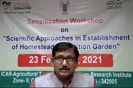 Virtual Sensitization Workshop on “Homestead & Nutrition Garden”