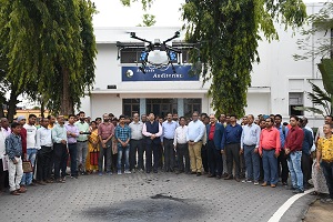 Agri-drone-Demonstration-ICAR-CRIJAF-01