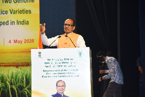Union Agriculture Minister Shri Shivraj Singh Chouhan Announces Two Genome-Edited Rice Varieties Developed in India