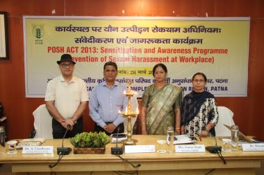 ICAR-RCER Patna Organises POSH Act Awareness Programme to Promote Workplace Safety