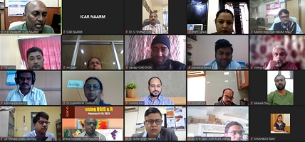 Virtual-Training-Programme-on -Geo-Spatial-Analysis-using-concludes-at-ICAR-NAARM-01