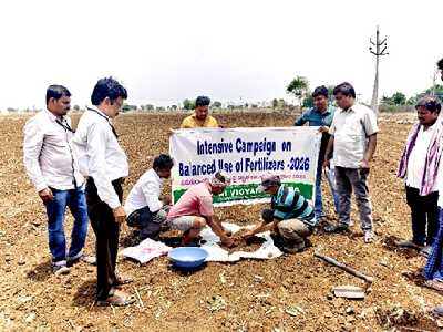 Report on Campaign for Balanced Use of Fertilizers under ICAR-ATARI Zone X, Hyderabad