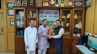 Shri Abhay Mahajan, Member Secretary, DRI, Visits ICAR–CCARI, Goa