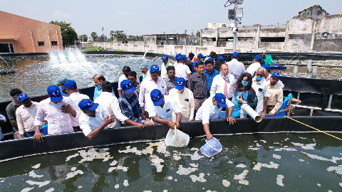 ICAR-CIBA and MPEDA-RGCA Joint Initiative on Pilot Demonstration of Super Intensive Precision & Natural Shrimp Farming (SIPNSF) Inaugurated