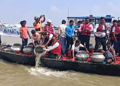 30,000 Fingerlings, One Shared Vision; ICAR-CIFRI, Barrackpore and Stakeholders Join Hands to Restore Ganga Biodiversity