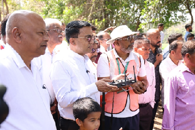 Chief Minister, Goa Inaugurates Agri-Drone Demonstration and Felicitates Farmers