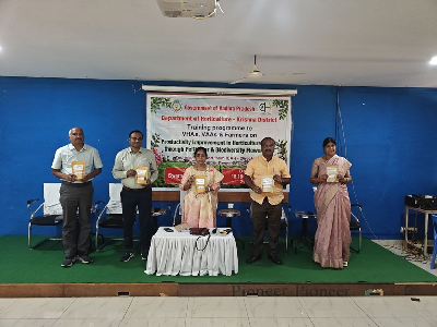 ICAR-DFR Pune and Department of Horticulture, Andhra Pradesh Organize Training-cum-Awareness Programme on Pollinator and Biodiversity Enhancement in Natural Farming