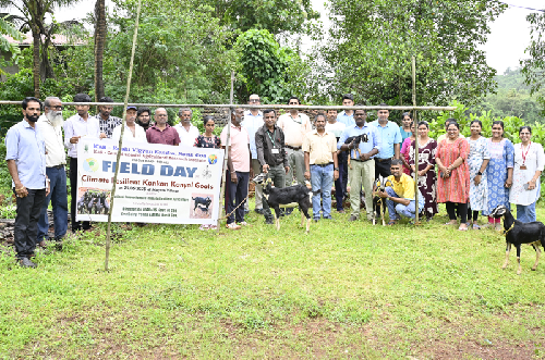 Field Day and Animal Health Camp Conducted at Mayem under NICRA Project