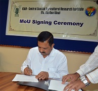 ICAR-CCARI, Goa inks MoU with PJTSAU, Hyderabad