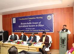 Coordination Committee Meeting for Addressing Researchable issues of agricultural sector in Bihar organized