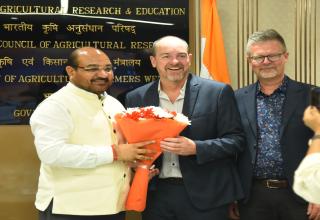 A delegation from Western Sydney (WSU) University, Australia Meeting with  DG ICAR 