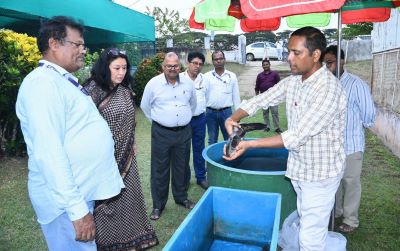 Dr Surabhi Rai, Joint Secretary (Marine Fisheries), Visits ICAR-CIFA, Bhubaneswar