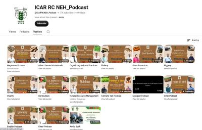 ICAR RC for NEH Initiatives: Empowering Hill Farmers through Vernacular Language Podcasts